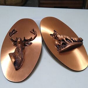 Vintage Copperama Oval Wall Art country core, man cave